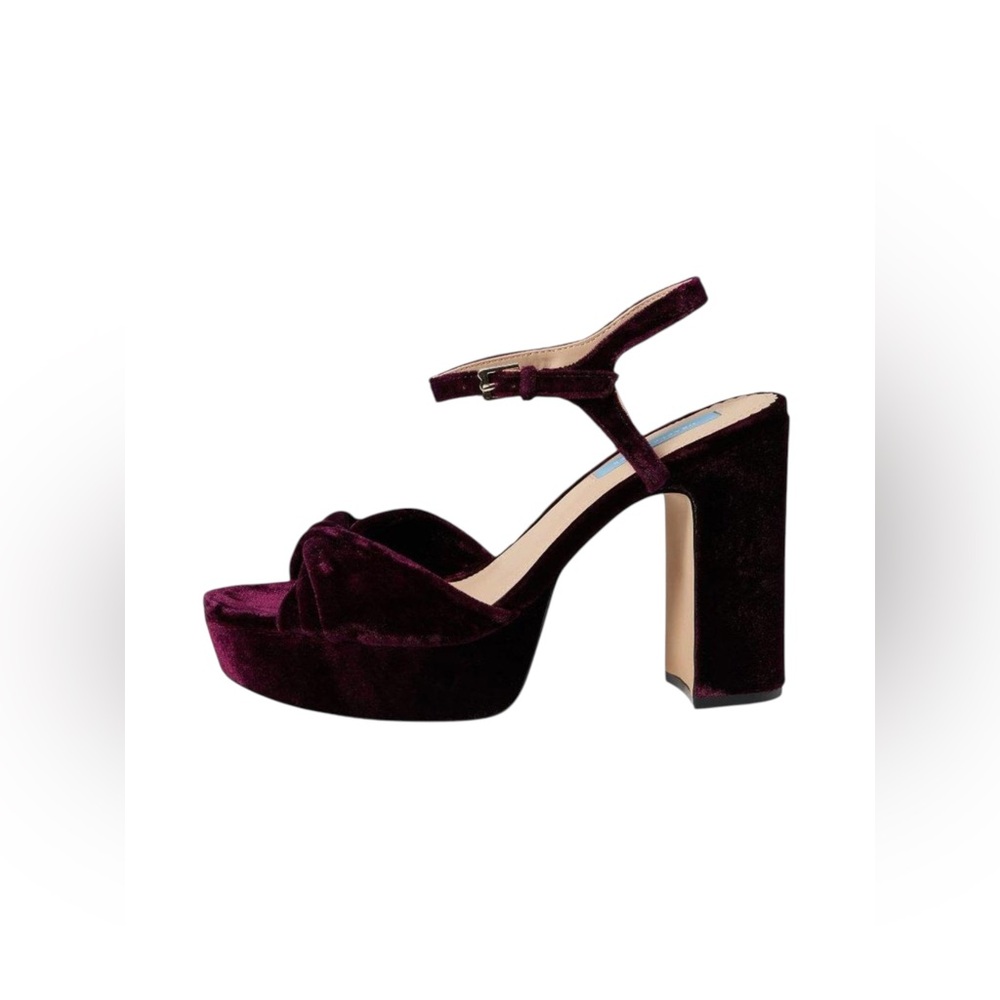 🆕 DRAPER JAMES | PALOMA PLATFORM HEEL | BURGUNDY | SIZE: US 8.5